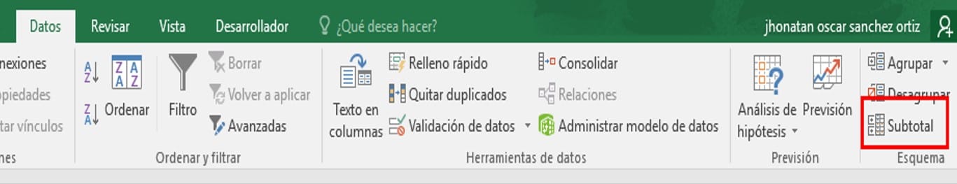 Dividir una base de datos y poder hallar los totales de cada división, suena increíble pero la herramienta Subtotales lo...