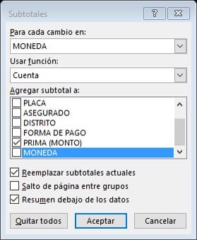 Dividir una base de datos y poder hallar los totales de cada división, suena increíble pero la herramienta Subtotales lo...
