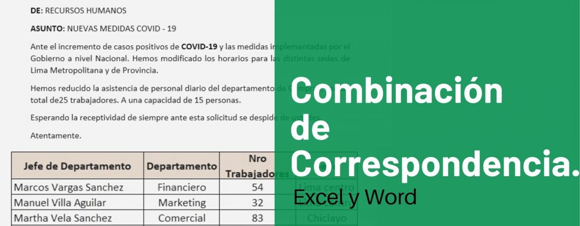 combinacion de correspondencia