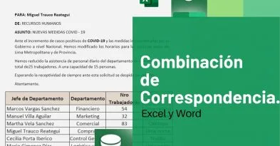 combinacion de correspondencia
