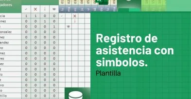 Registro de asistencia con simbolos