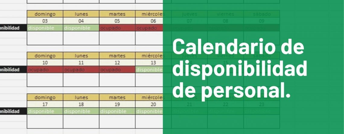 Calendario de personal