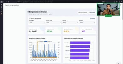 Dashboard de ventas hecho con Gemini y publicado en Google Sites con los filtros aplicados