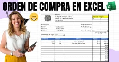 Miniatura del tutorial de orden de compra en Excel