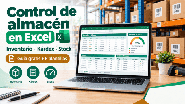 Control de almacén en Excel con inventario, kárdex y control de stock